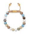 Nialaya Jewelry Pearl-larimar-opal Beaded Bracelet In Blue