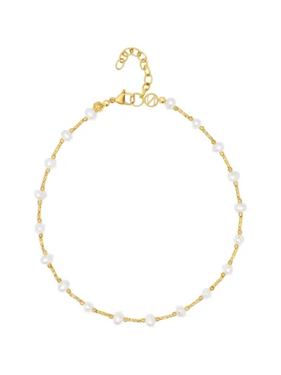Nialaya Jewelry Pearl-embellished Necklace In Pink