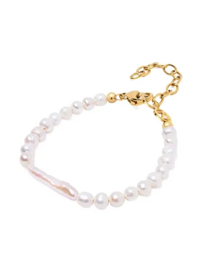 Nialaya Jewelry Ravello Pearl Bracelet In White