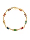Nialaya Jewelry Rectangle Tennis Bracelet In Gold