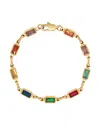 Nialaya Jewelry Rectangle Tennis Bracelet In Gold