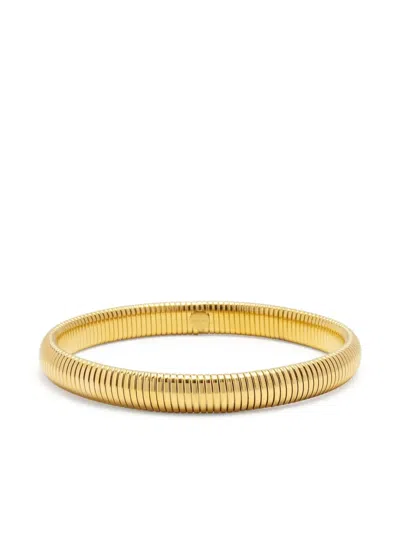 Nialaya Jewelry Ribbed Bracelet In Gold