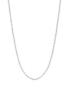 Nialaya Jewelry Rolo-chain Necklace In Silver
