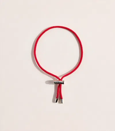 Nialaya Jewelry Stainless Steel Adjustable Lock Bracelet In Red
