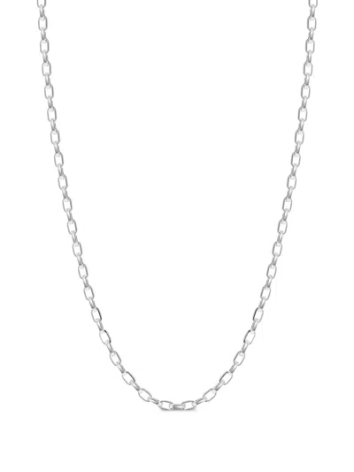 Nialaya Jewelry Sterling Silver Cable-link Necklace In 银色