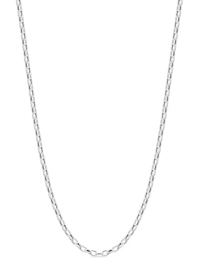 Nialaya Jewelry Sterling Silver Cable-link Necklace In 银色