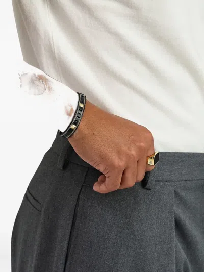 Nialaya Jewelry Stud Onyx Bracelet In Black