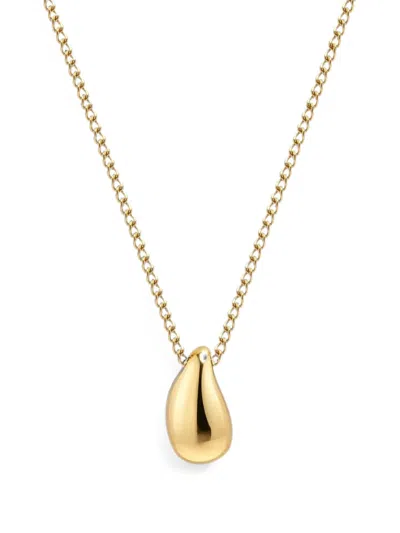 Nialaya Jewelry Teardrop-pendant Necklace In Metallic