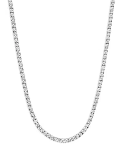 Nialaya Jewelry Tennis Crystal-embellishment Necklace In Metallic