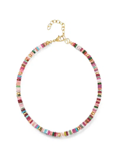 Nialaya Jewelry Tourmaline-embellishment Necklace In Green