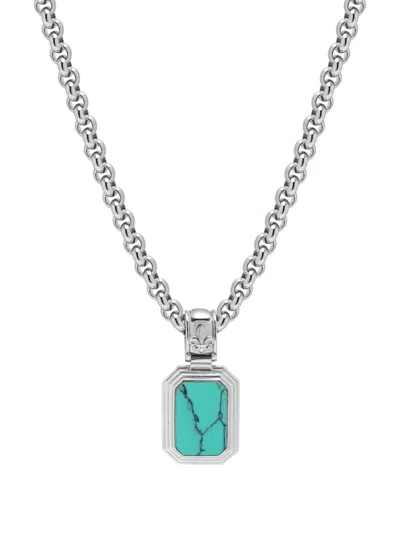 Nialaya Jewelry Turquoise And Onyx Necklace In Green