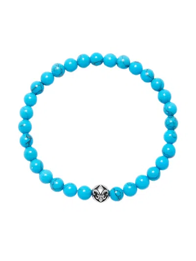 Nialaya Jewelry Turquoise Beaded Bracelet In Blue