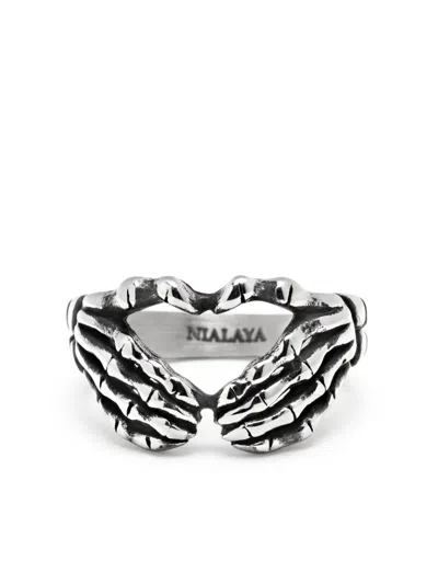 Nialaya Jewelry Vintage Skeleton Ring In Silver