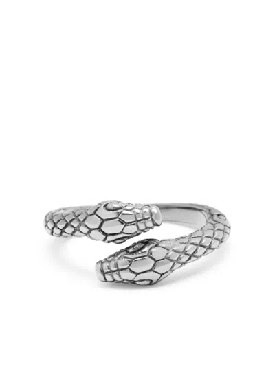 Nialaya Jewelry Vintage Snake Ring In Silver