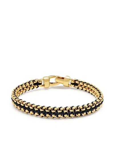 Nialaya Jewelry Woven 8mm Box Chain Bracelet In Gold