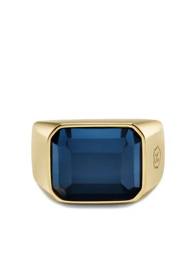 Nialaya Jewelry Zircon Signet Ring In Gold