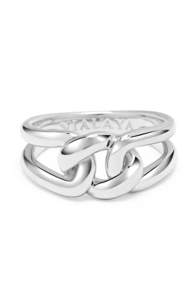 Nialaya Knot Ring In Silver