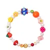 Nialaya Men's Berry Pearl Bracelet With Assorted Beads In Multi