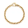 Nialaya Men's Gold 6mm Cable Chain Bracelet