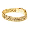 Nialaya Men's Gold Braided Chain Bracelet In Gold