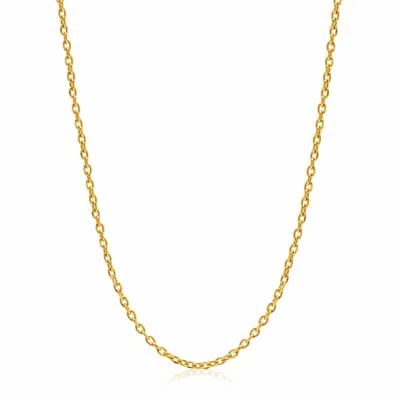 Nialaya Men's Gold Cable Chain