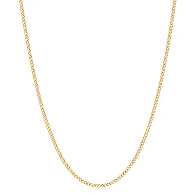 Nialaya Men's Gold Cuban Link Chain In 2mm