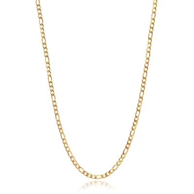 Nialaya Men's Gold Figaro Chain In 3mm