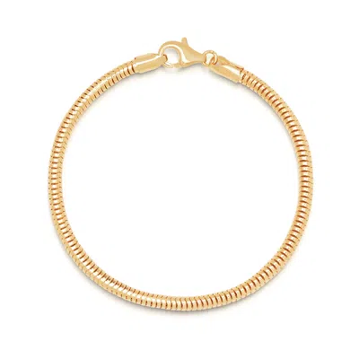 Nialaya Men's Gold Round Chain Bracelet