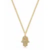 Nialaya Men's Hamsa Hand Necklace In Gold