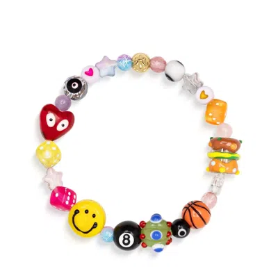 Nialaya Men's Happy Life Beaded Bracelet In Multi