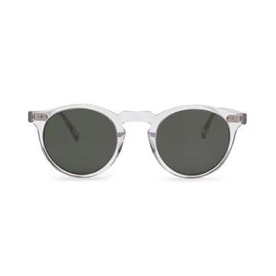 Nialaya Men's Malibu Sunglasses - Clear On Green In White