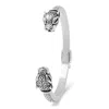 Nialaya Men's Panther Bangle In Silver