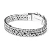 Nialaya Men's Silver Braided Chain Bracelet In Silver