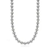 Nialaya Men's Silver / Gold Metallic Pearl Necklace With Gold