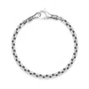 Nialaya Men's Sterling Silver 4mm Round Chain Bracelet