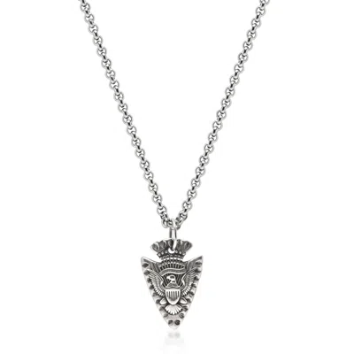 Nialaya Men's Sterling Silver Arrowhead Necklace In Metallic