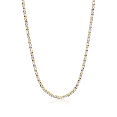 Nialaya Men's Tennis Necklace In Gold