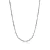 Nialaya Men's Tennis Necklace In Silver