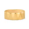 Nialaya Men's Triangle Gold Band Ring