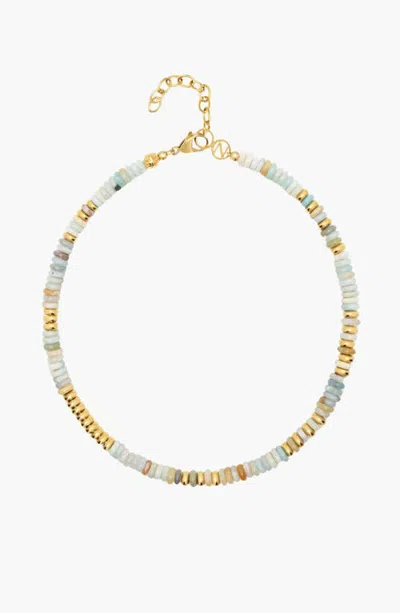 Nialaya Ocean Mosaic Gemstone Choker In Ocean Multicolor