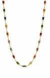 Nialaya Rectangle Tennis Necklace