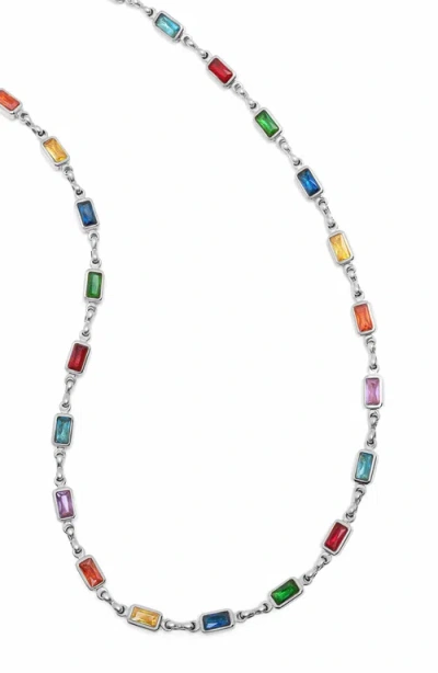 Nialaya Rectangle Tennis Necklace