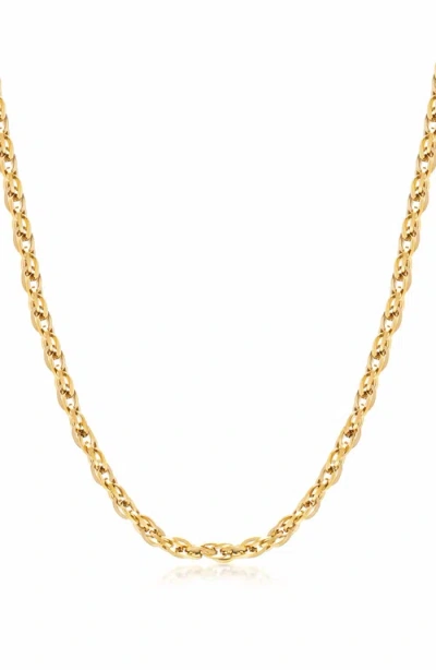 Nialaya Rope Chain Choker In Blue