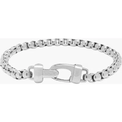 Nialaya Silver Box Chain Bracelet