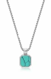 Nialaya Square Pendant Necklace
