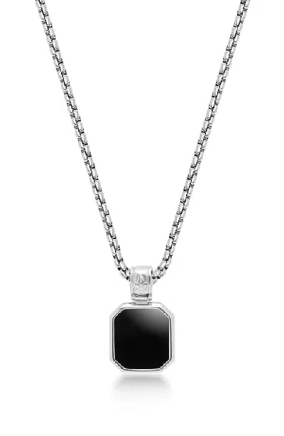 Nialaya Square Pendant Necklace In Multi