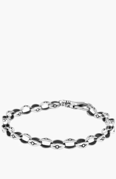Nialaya Star Link Bracelet In Silver