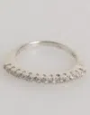 Nialaya Sterling Silver 925 Band Pave Cz Crystal Eternity Ring In Silver