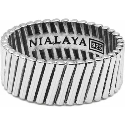 Nialaya Sterling Silver Band Ring