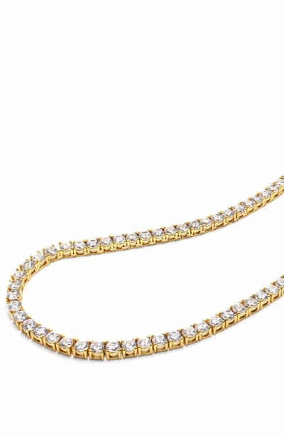 Nialaya Tennis Necklace In Gold